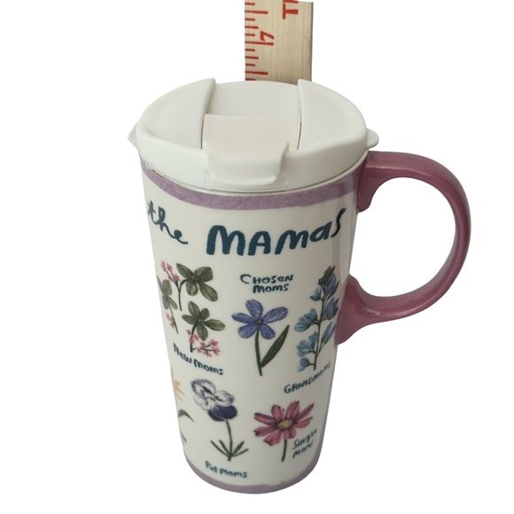 NWT EVERGREEN “Celebrate All The Mamas” Floral Travel Mug in Gift Box 17 Oz - Picture 13 of 14